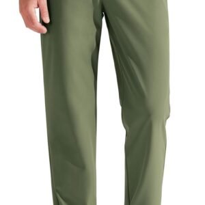 Men's Golf Pants Classic Fit Flat Front Work Dress Pants 29" 31" 33" Stretch Casual Pants Lightweight with Pockets