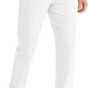 Mens Golf Pants Stretch Work Dress Pants 30"/32"/34" Quick Dry Lightweight Casual Comfy Trousers with Pockets