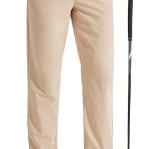 Mens Golf Pants Stretch Work Dress Pants 30"/32"/34" Quick Dry Lightweight Casual Comfy Trousers with Pockets