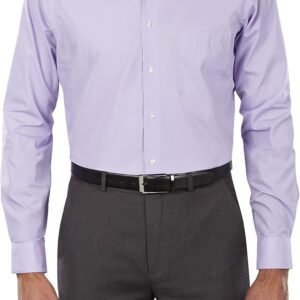 Men's Dress Shirt Regular Fit Poplin Solid