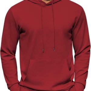Men's Hoodie Long Sleeve Casual Pullover Hooded Sweatshirt Fashion Drawstring Hoodies with Pocket