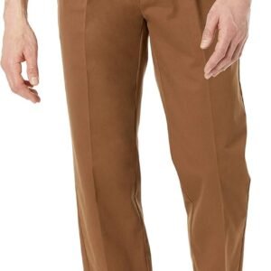 Men's Classic-Fit Wrinkle-Resistant Pleated Chino Pant (Available in Big & Tall)