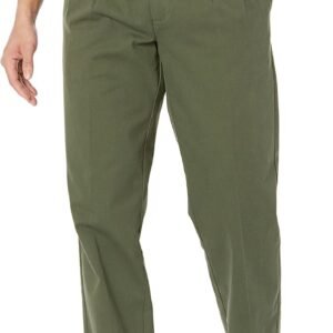 Men's Classic-Fit Wrinkle-Resistant Pleated Chino Pant (Available in Big & Tall)