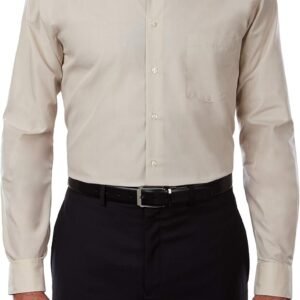 Men's Dress Shirt Regular Fit Poplin Solid