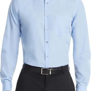 Men's Dress Shirt Regular Fit Poplin Solid