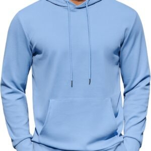 Men's Hoodie Long Sleeve Casual Pullover Hooded Sweatshirt Fashion Drawstring Hoodies with Pocket