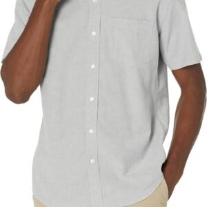 Men's Regular-Fit Short-Sleeve Pocket Oxford Shirt